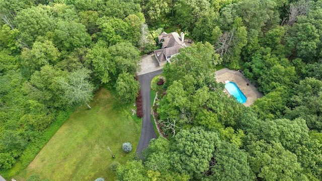 150 Hortontown Rd, Carmel, NY 10512 - aerial view of property's location with a pool and a heavily wooded area