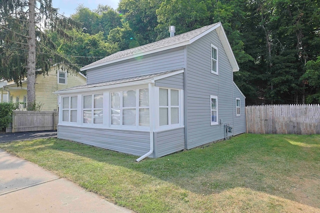 58 Wawayanda Ave, Middletown, NY 10940 - view of side of home featuring a shingled roof