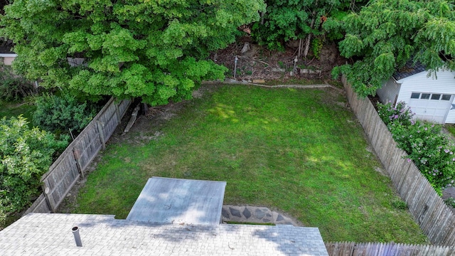 58 Wawayanda Ave, Middletown, NY 10940 - fenced backyard with a garage