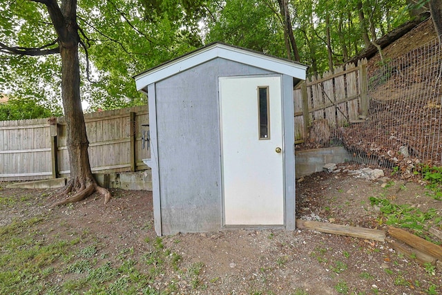 58 Wawayanda Ave, Middletown, NY 10940 - view of shed with a fenced backyard