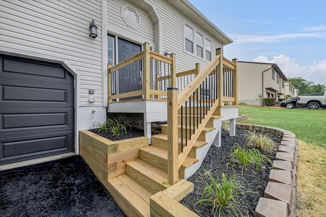 30 Wilson St, Middletown, NY 10940 - deck featuring a yard and stairway