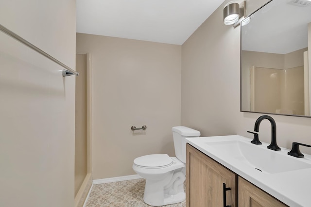 30 Wilson St, Middletown, NY 10940 - bathroom with vanity, a shower, and tile patterned flooring