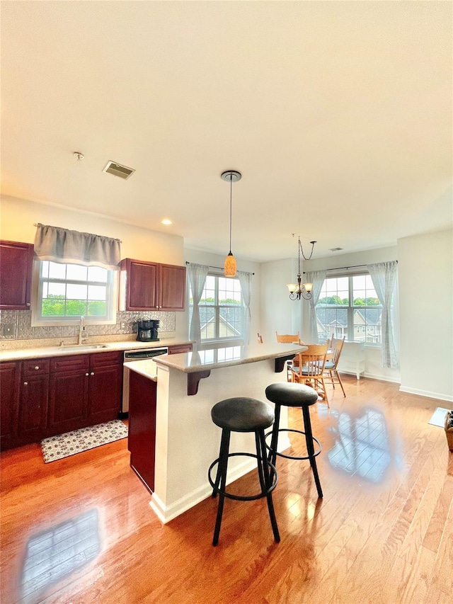 936 Tower Ridge Cir, Middletown, NY 10941 - kitchen featuring light wood-type flooring, plenty of natural light, and light countertops
