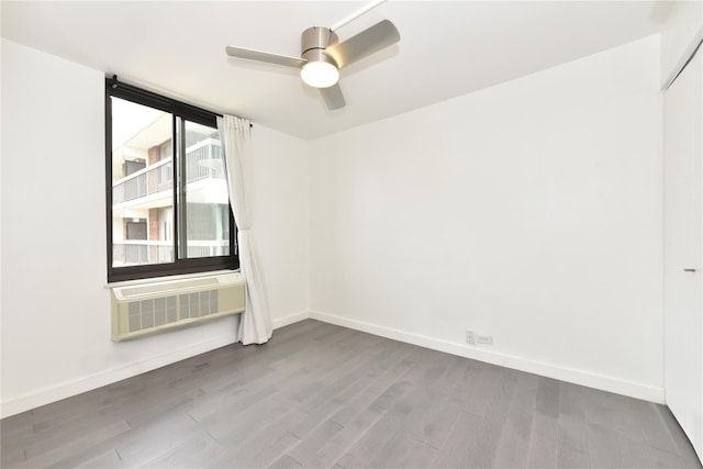 152-18 Union Tpke Unit 12T, Flushing, NY 11367 - unfurnished room with dark wood-style flooring and a ceiling fan