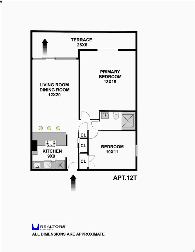 152-18 Union Tpke Unit 12T, Flushing, NY 11367 - view of floor plan / room layout