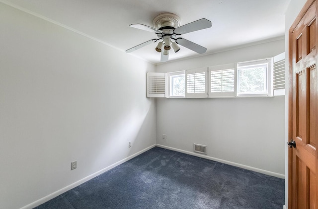 3 N Jackson Rd, Poughkeepsie, NY 12603 - empty room with dark carpet and ceiling fan