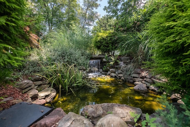 3 N Jackson Rd, Poughkeepsie, NY 12603 - view of yard featuring a garden pond
