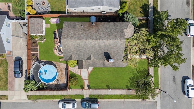 8 Pearl St, Bethpage, NY 11714 - drone / aerial view of a pool area