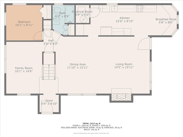 8 Pearl St, Bethpage, NY 11714 - view of room layout