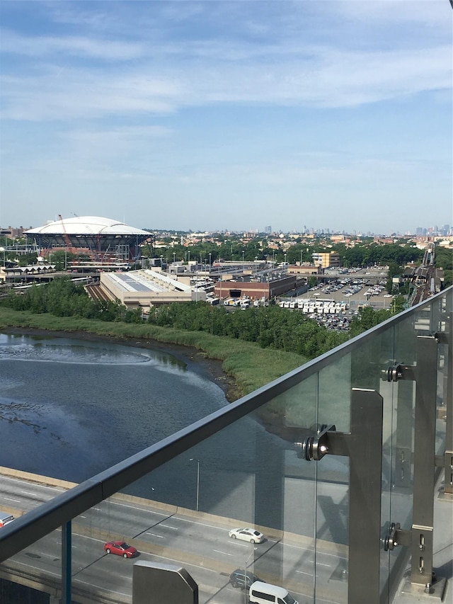 131-05 40th Rd Unit 17L, Flushing, NY 11354 - balcony featuring a water view