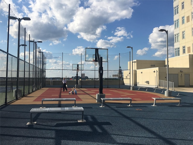 131-05 40th Rd Unit 17L, Flushing, NY 11354 - view of tennis court with community basketball court