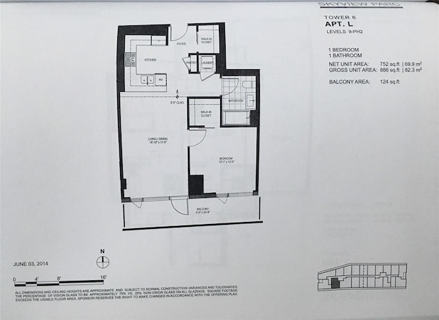 131-05 40th Rd Unit 17L, Flushing, NY 11354 - view of home floor plan