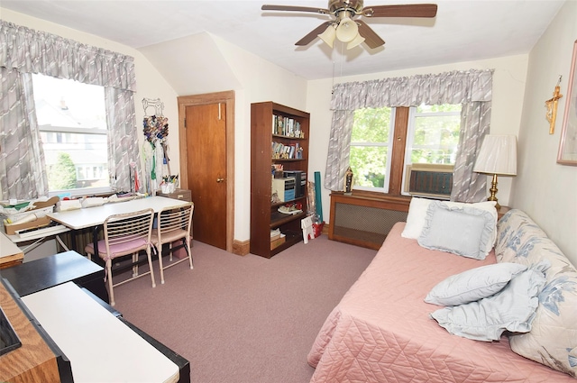 57 Nieman Ave, Lynbrook, NY 11563 - bedroom with carpet, a ceiling fan, and cooling unit