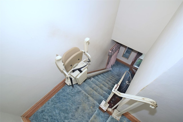 57 Nieman Ave, Lynbrook, NY 11563 - staircase with carpet floors