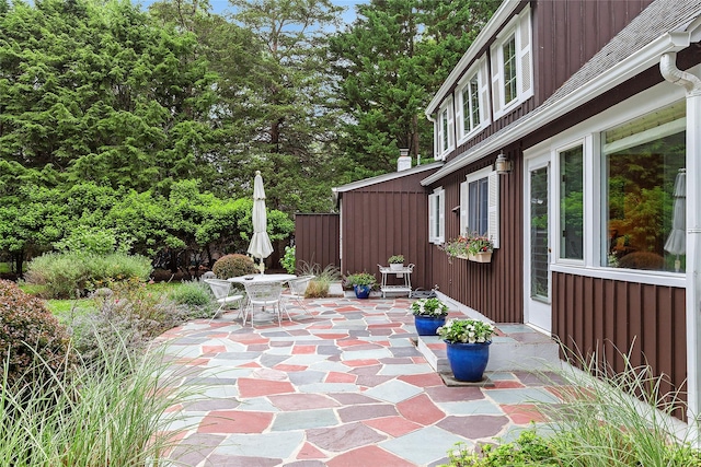 22 Turtle Cove Dr, Southampton, NY 11968 - view of patio / terrace featuring outdoor dining space