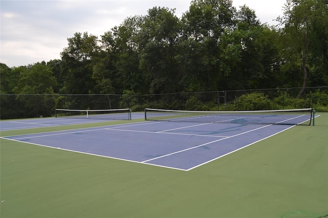 1105 Farmdale Rd, Brewster, NY 10509 - view of tennis court featuring community basketball court and a view of trees