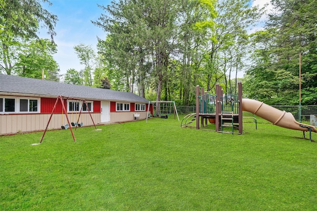 69 Floradan Rd, Putnam Valley, NY 10579 - view of green lawn with a playground
