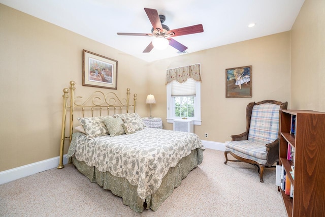 11 Loel Ct, Rockville Centre, NY 11570 - carpeted bedroom featuring a ceiling fan and recessed lighting