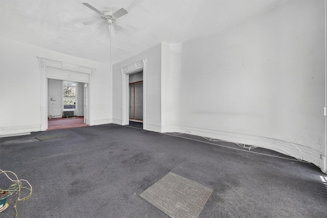 17 Palmetto St, Brooklyn, NY 11221 - unfurnished room with ceiling fan and carpet floors