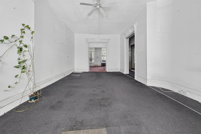 17 Palmetto St, Brooklyn, NY 11221 - interior space with ceiling fan and carpet floors