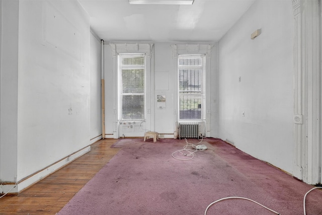 17 Palmetto St, Brooklyn, NY 11221 - empty room featuring radiator and wood finished floors