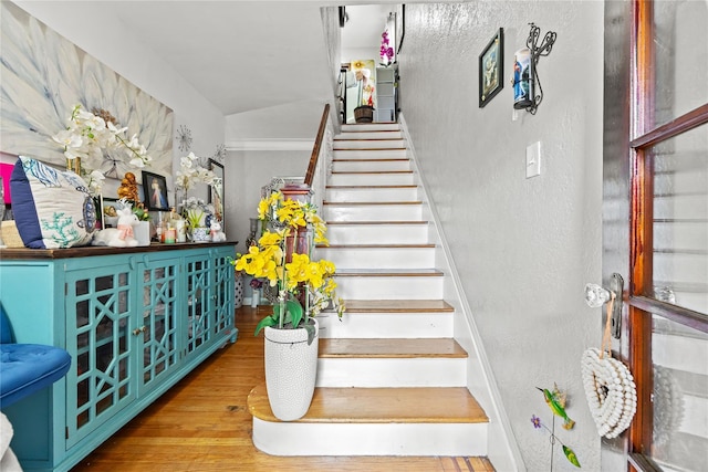 2719 Hering Ave, Bronx, NY 10469 - stairway featuring wood finished floors