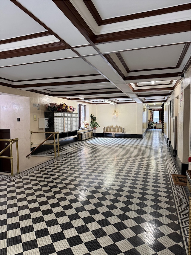 2922 Barnes Ave Unit 3A, Bronx, NY 10467 - building lobby with coffered ceiling