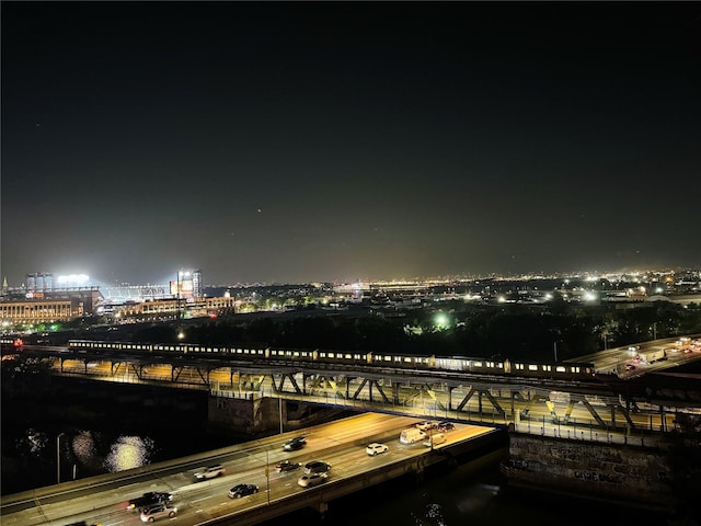 13101 40th Rd Unit 12M, Flushing, NY 11354 - city view featuring a view of city lights and a notable bridge
