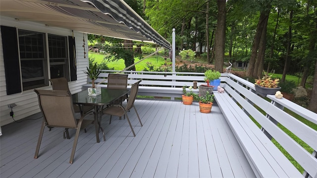 20 Mountain View Rd, Putnam Valley, NY 10579 - wooden terrace featuring outdoor dining area