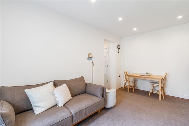 30-69 Hobart St Unit 2P, Woodside, NY 11377 - carpeted living room with recessed lighting
