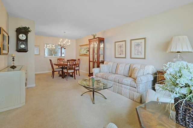 30 Windsor Cir Unit 30, New City, NY 10956 - living room with a chandelier and light colored carpet