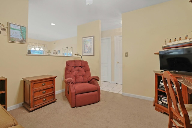 30 Windsor Cir Unit 30, New City, NY 10956 - sitting room featuring carpet floors and a chandelier