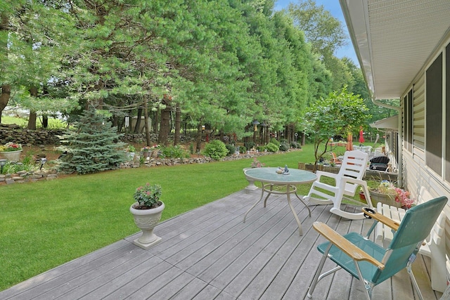 30 Windsor Cir Unit 30, New City, NY 10956 - wooden deck with a lawn