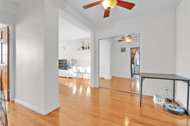 139-09 28th Rd Unit 6F, Flushing, NY 11354 - hallway with light wood-style flooring