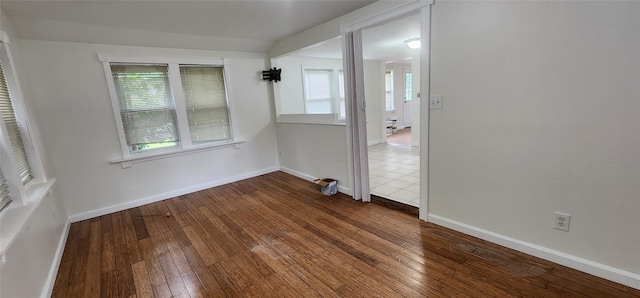 344 Elm Rd W, Mastic Beach, NY 11951 - spare room with plenty of natural light and hardwood / wood-style flooring