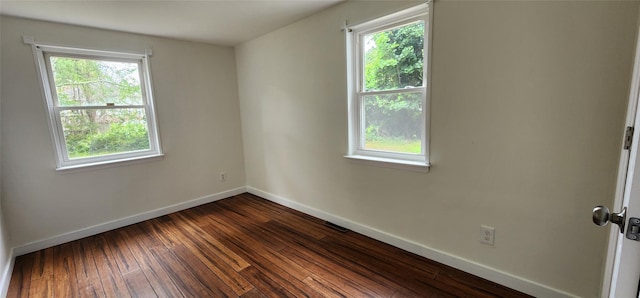 344 Elm Rd W, Mastic Beach, NY 11951 - empty room with dark wood-style floors