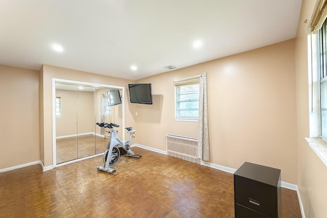 61 Ulster Ave, West Babylon, NY 11704 - workout area with recessed lighting