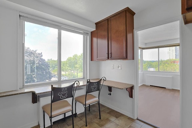 3333 Henry Hudson Pkwy W Unit 4M, Bronx, NY 10463 - dining space featuring radiator and stone finish floors