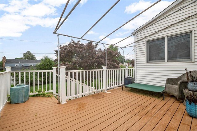 25 Amapola Ln, Kings Park, NY 11754 - view of wooden deck