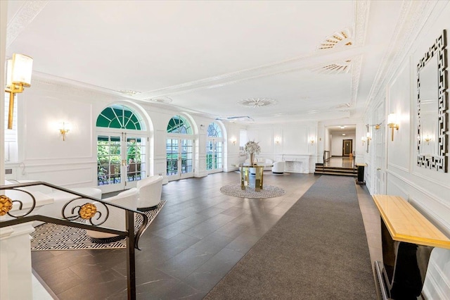 819 Broadway Unit 1G, Woodmere, NY 11598 - lobby with a decorative wall and crown molding