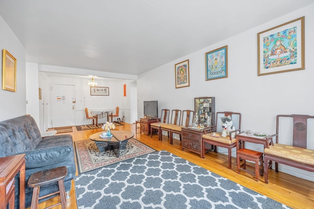 142-05 Roosevelt Ave Unit 627, Flushing, NY 11354 - living room with wood finished floors