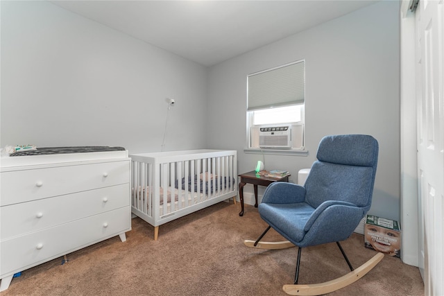 1051 Bay 32nd St, Bayswater, NY 11691 - bedroom featuring carpet floors, cooling unit, and a crib