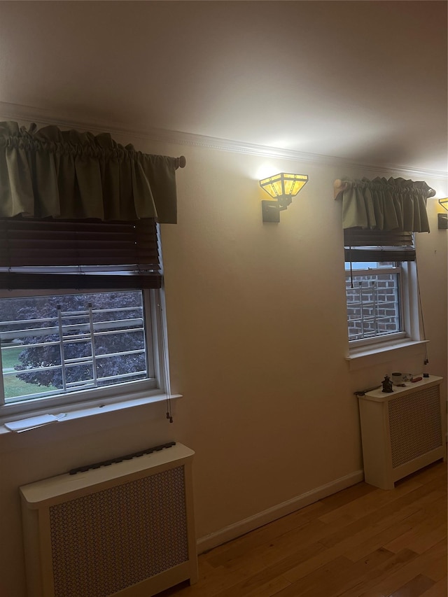 264-31 Langston Ave Fl 2Nd, Glen Oaks, NY 11004 - empty room with radiator, wood finished floors, and healthy amount of natural light