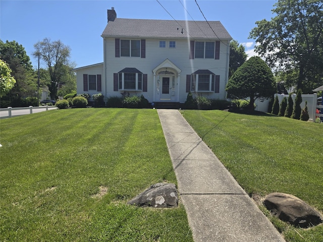 74 Ferris Ln, Poughkeepsie, NY 12601 - colonial home with a chimney
