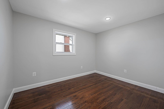 248 E Shore Rd, Lindenhurst, NY 11757 - unfurnished room with dark wood-type flooring and recessed lighting