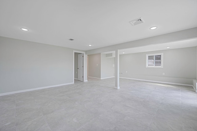 248 E Shore Rd, Lindenhurst, NY 11757 - finished below grade area featuring recessed lighting