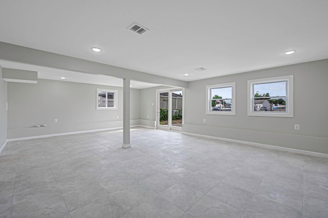 248 E Shore Rd, Lindenhurst, NY 11757 - basement with plenty of natural light and recessed lighting