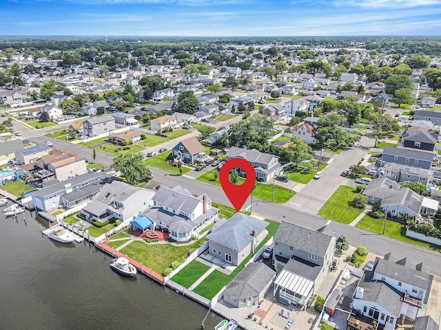 248 E Shore Rd, Lindenhurst, NY 11757 - aerial view of residential area with a nearby body of water