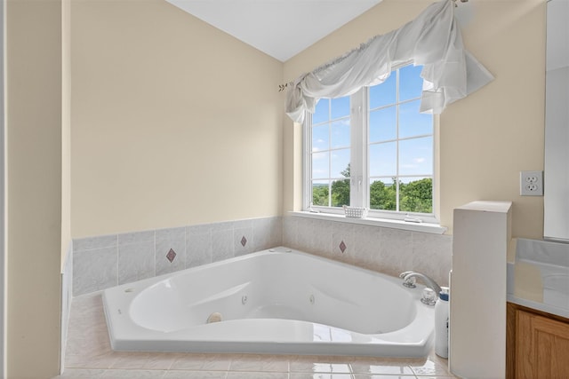 106 Maple Ave, Goshen, NY 10924 - full bathroom with a whirlpool tub and vanity