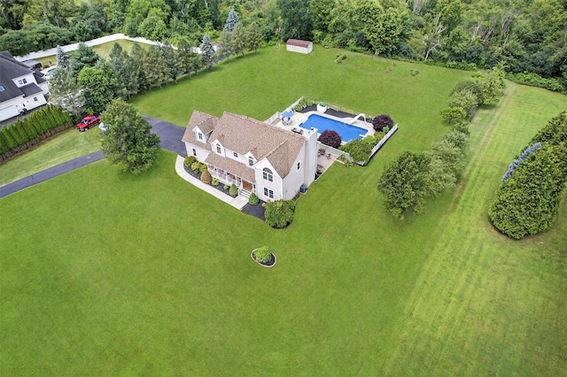 106 Maple Ave, Goshen, NY 10924 - view from above of property with a pool area
